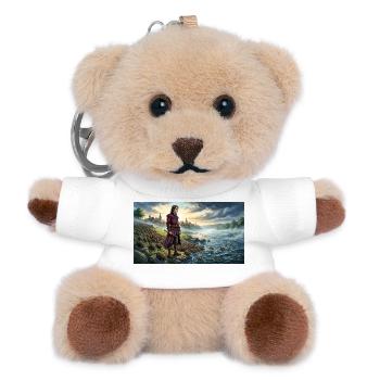 Hamelins verlorene Kinder Das Märchen des Rattenfängers - Teddy Schlüsselanhänger - Weiß - Vorne