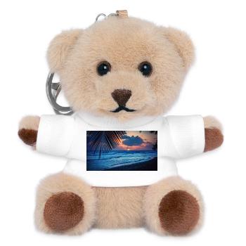 Beach - Teddy Schlüsselanhänger - Weiß - Vorne