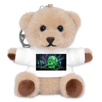 Halloween - Teddy Schlüsselanhänger - Weiß - Vorne