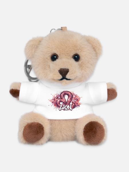 Straßenlöwe - Teddy Schlüsselanhänger - Weiß