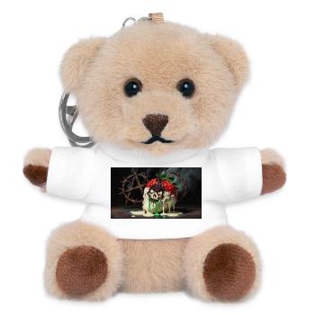 Deluxe Pestizid Erdbeere - Teddy Schlüsselanhänger - Weiß - Vorne