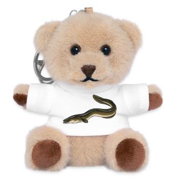 Aal Angeln - Teddy Schlüsselanhänger - Weiß - Vorne