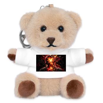 Das nackte Bewusstsein - Teddy Schlüsselanhänger - Weiß - Vorne
