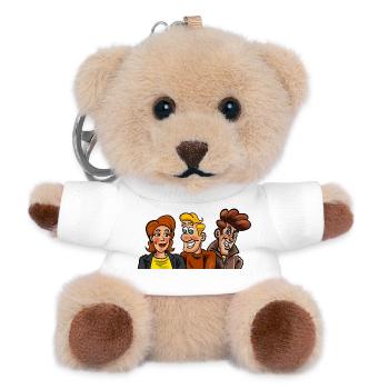 Zeichentrickfiguren - Teddy Schlüsselanhänger - Weiß - Vorne