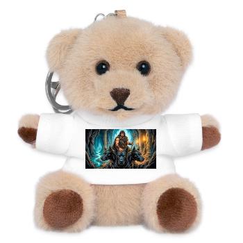 Hades erlaubt Herakles, Cerberus zu nehmen - Teddy Schlüsselanhänger - Weiß - Vorne