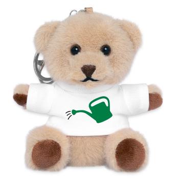Watering Can - Teddy Keyring - white - Front