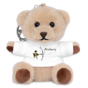 Archery - Teddy Keyring - white - Front