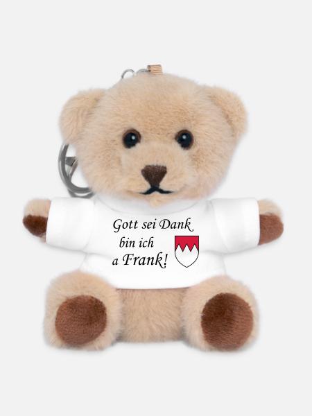 Gott sei dank Frank - Teddy Schlüsselanhänger - Weiß