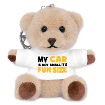 small car - Teddy Schlüsselanhänger - Weiß - Vorne