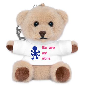 alien - Teddy Keyring - white - Front