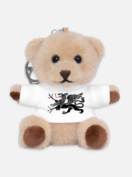 Rostocker Greif - Rostock - Teddy Schlüsselanhänger - Weiß