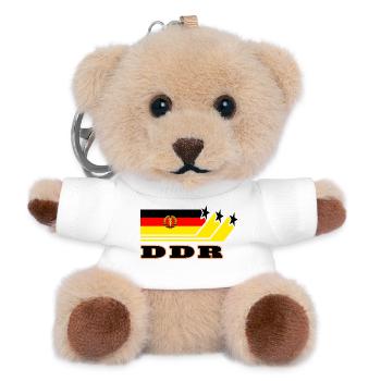 RDA Drapeaux Design / Cadeau - Porte-clés ourson - blanc - Devant