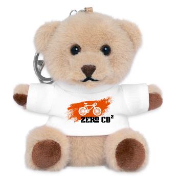 Zero CO2 - Teddy Schlüsselanhänger - Weiß - Vorne