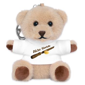 Alte Eierfeile - Teddy Schlüsselanhänger - Weiß - Vorne
