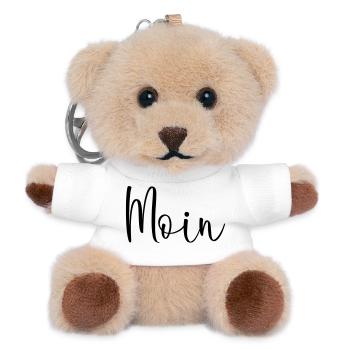 Moin sagen - Teddy Schlüsselanhänger - Weiß - Vorne