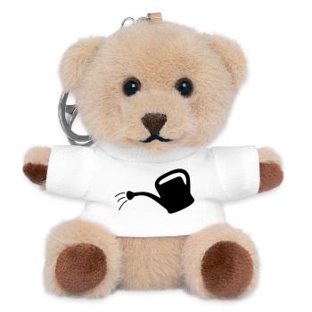 Watering can - Teddy Keyring - white - Front