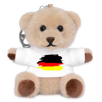 Deutschland - Teddy Schlüsselanhänger - Weiß - Vorne