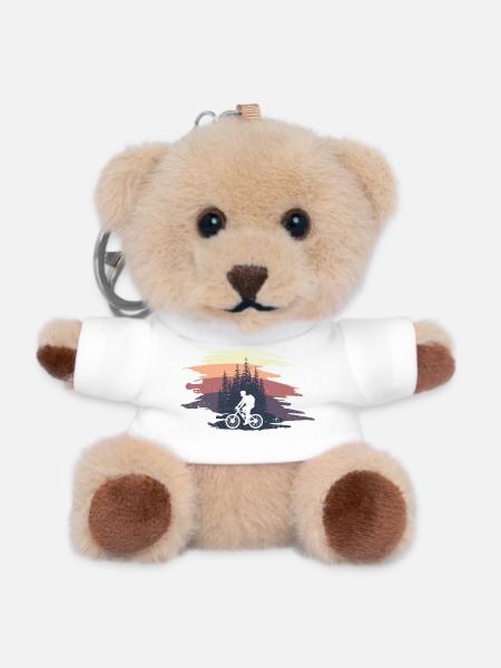Mountainker im Wald - Teddy Schlüsselanhänger - Weiß