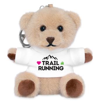I Love Trail Running - Teddy Keyring - white - Front