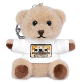 40. Geburtstag, Jahrgang 1982! - Teddy Schlüsselanhänger - Weiß - Vorne