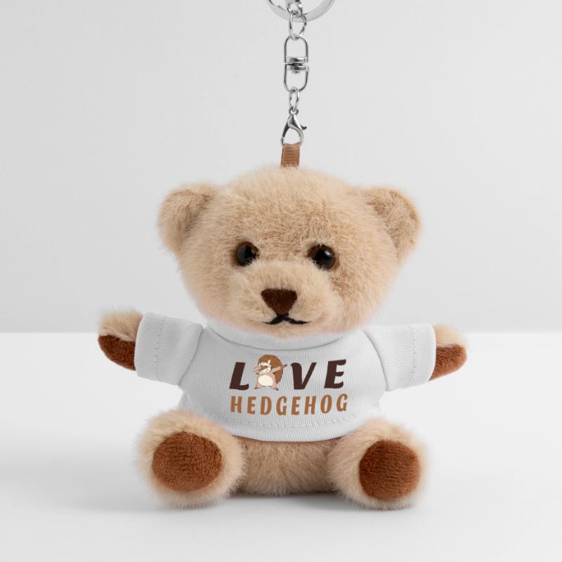Love Hedgehogs Teddy Keyring