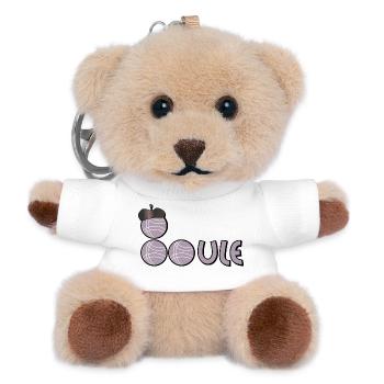 Boule petanque - Teddy Keyring - white - Front
