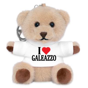 t-shirt J’adore l’idée cadeau du t-shirt Galeazzo - Porte-clés ourson - blanc - Devant