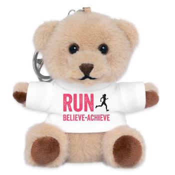 Marathon - Laufen. Glauben. Erreichen. - Teddy Schlüsselanhänger - Weiß - Vorne