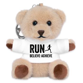 Marathon - Laufen. Glauben. Erreichen. - Teddy Schlüsselanhänger - Weiß - Vorne