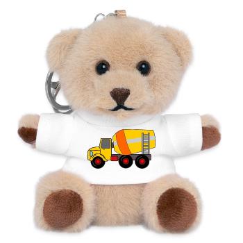 Farbe des Zementwaggons - Teddy Schlüsselanhänger - Weiß - Vorne