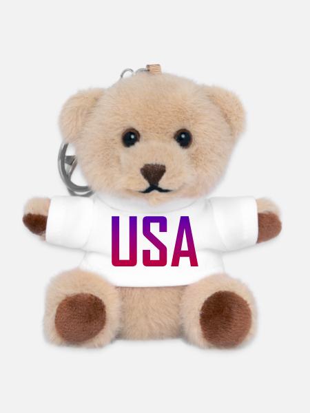 USA - Teddy Keyring - white