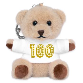 HAPPY BIRTHDAY. HAPPY BIRTHDAY. ANNIVERSARY. - Teddy Keyring - white - Front