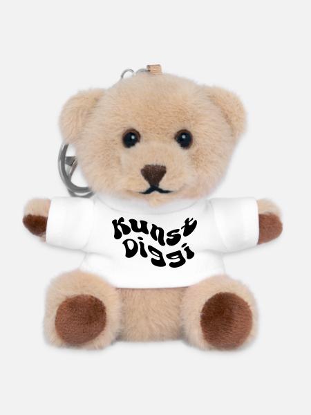 Kunst Diggi - Teddy Schlüsselanhänger - Weiß