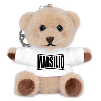 Marsilio t-shirt t-shirt idée cadeau - Porte-clés ourson - blanc - Devant