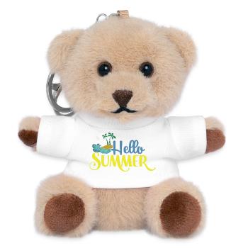 Hallo Summmer - Teddy Schlüsselanhänger - Weiß - Vorne