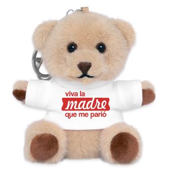 Long live the mother who gave birth to me - Teddy Keyring - white - Front