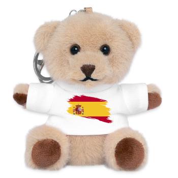 Spain! - Teddy Keyring - white - Front