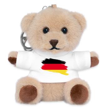 Deutschland - Teddy Schlüsselanhänger - Weiß - Vorne