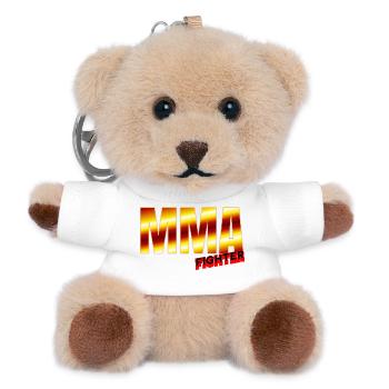 MMA Figher - Design mit coolen Farben. - Teddy Schlüsselanhänger - Weiß - Vorne