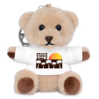 Beach vibes only - Teddy Keyring - white - Front