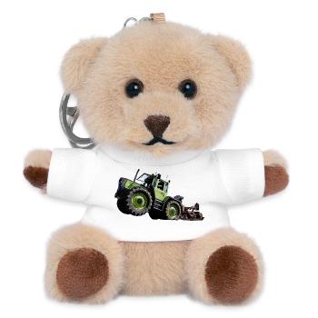 Grüner Traktor MB trac 1300 Hochstarter - Teddy Schlüsselanhänger - Weiß - Vorne