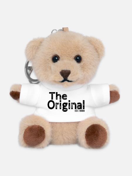 The Original Est. 1999 – Funny Parent Design - Teddy Keyring - white