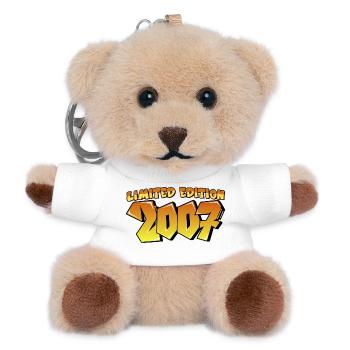 limited edition 2007 graffiti birthday party - Teddy Keyring - white - Front