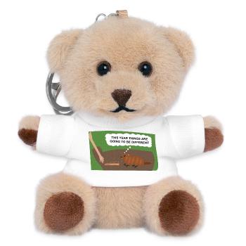 Evil Groundhog Gets Revenge - Teddy Keyring - white - Front