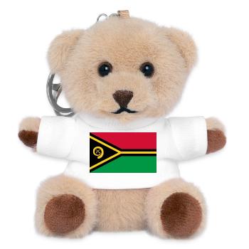 Vanuat - Teddy Keyring - white - Front