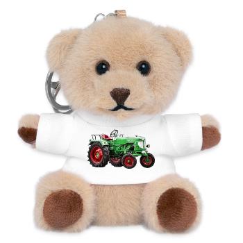 Schlepper ADN - Teddy Schlüsselanhänger - Weiß - Vorne