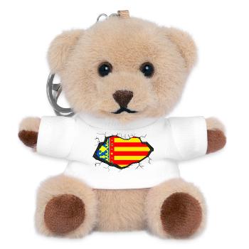 Valencia flag - Teddy Keyring - white - Front