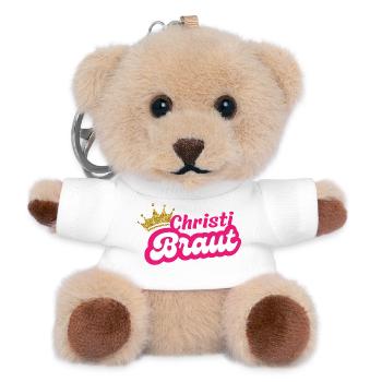 Christi Braut - Teddy Schlüsselanhänger - Weiß - Vorne