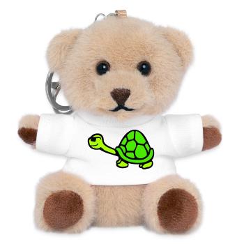Turtle Sunglasses Cool Smiles Happy - Teddy Keyring - white - Front