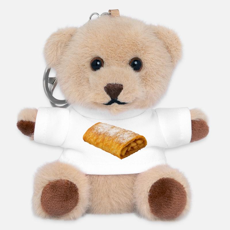 apple strudel - Teddy Keyring - white